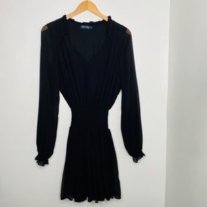 Rock Lily Silk Ruffle Dress